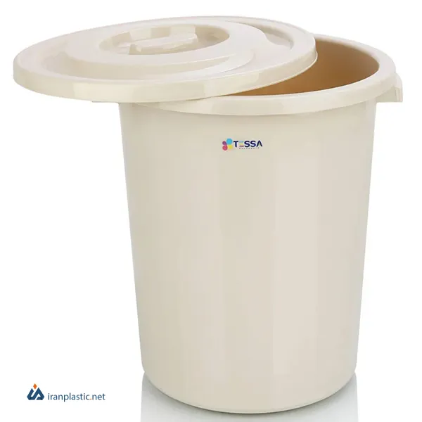سطل زباله لوکس 60 لیتری تسا پلاستیک 656