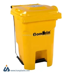 سطل زباله ۱۲ لیتری پدال دار مدرن گودبین پلاستیک 6166