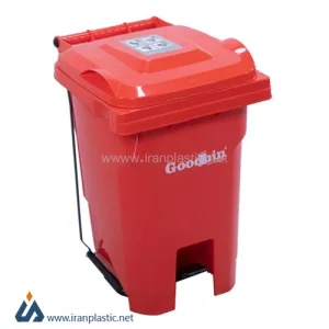 سطل زباله ۱۲ لیتری پدال دار مدرن گودبین پلاستیک 6166.webp