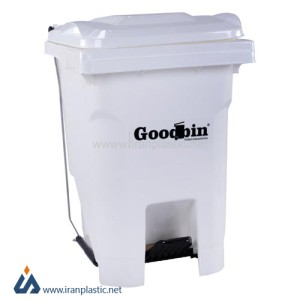 سطل زباله 40 لیتری پدال‌دار مدرن گودبین پلاستیک 6141.jpg