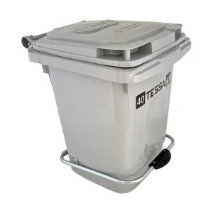 سطل زباله 40 لیتری پدال فلزی تسا پلاستیک 902.webp