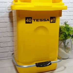 سطل زباله 40 لیتری پدال فلزی تسا پلاستیک 902.webp