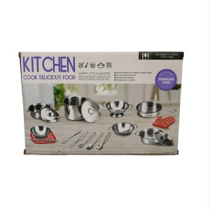 ست اسباب بازی  ظروف استیل آشپزخانه مدل KITCHEN COOK