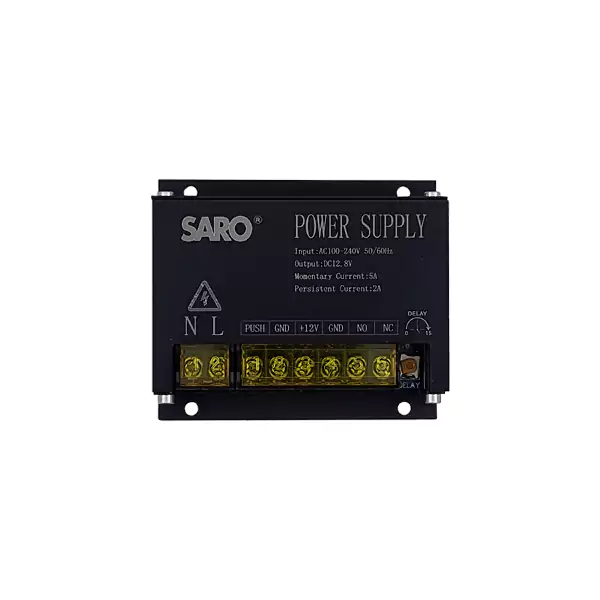 منبع تغذیه مشکی بدون باطری P12V5 (کوچک) برند سارو
