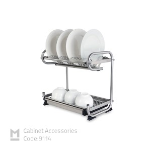 آبچکان 2 طبقه استنلس استیل کد 9114 برند ملونی