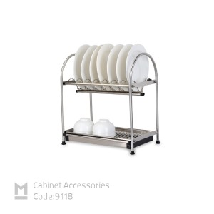 آبچکان 2 طبقه استنلس استیل کد 9118 برند ملونی