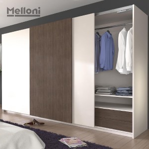 مکانیزم تاپ لاین رو کار 3 درب با آرام بند درب وسط برند ملونی