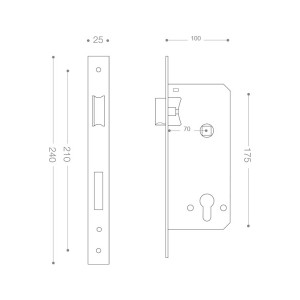 قفل سوئیچی فاصله 7 کد S70 برند سیفتی