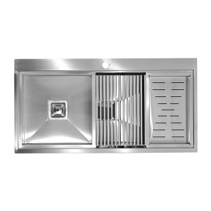 سینک استیل باکسی کد AX104 برند الکس