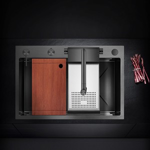 سینک‏ ‏توکار‏ شیر‏ ‏دسته‏ ‏دوبل‏ ‏آبشاری برند‏ ‏‎AUX‎