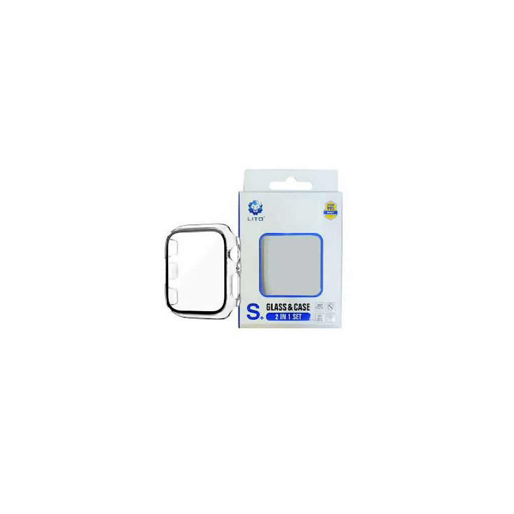 کیس و گلس اپل واچ لیتو مناسب Apple Watch 40mm مدل LITO Glass & Case-شفاف