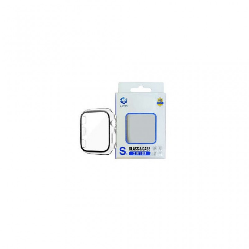 کیس و گلس اپل واچ لیتو مناسب Apple Watch 40mm مدل LITO Glass & Case-شفاف