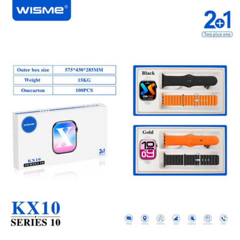 ساعت هوشمند WISME KX10 Series 10 – Two Plus