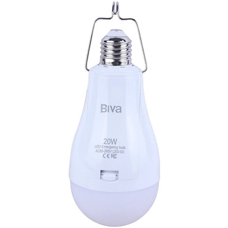 لامپ شارژی بیوا مدل LED-03 ظرفیت ۲۰ وات مهتابی