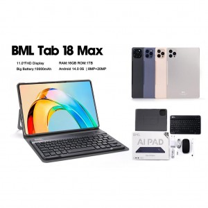 تبلت برند BML مدل TAB 18 Max (AI PAD) حافظه ۱ ترابایت و رم ۱۶ گیگ و صفحه نمایش ۱۱ اینچ