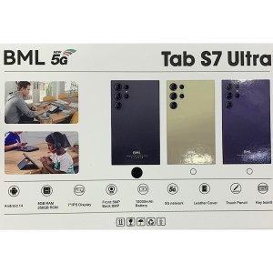 تبلت برند BML مدل Tab S7 Ultra رم ۸گیگابایت حافظه داخلی ۲۵۶ گیگابایت صفحه نمایش ۷ اینچ