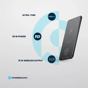 پاور بانک مگ سیف پاورولوژی SPETELLI 5000 mAh مدل Ultra-Thin با قابلت مگ سیف