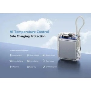 پاوربانک کیو سی وای مدل PB10C ظرفیت 10000 میلی ‌آمپر ساعت