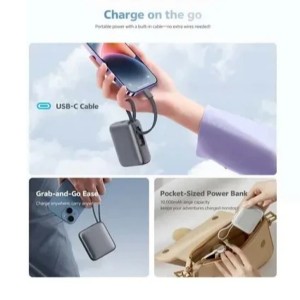 پاوربانک کیو سی وای مدل PB10C ظرفیت 10000 میلی ‌آمپر ساعت