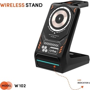 شارژر وایرلس بی سیم  3 در 1 کربی CRBE مدل W102