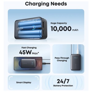 پاور بانک 45W انکر مدل A1638 ظرفیت 10000 میلی آمپر ساعت