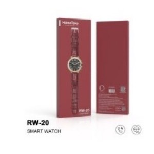 ساعت هوشمند زنانه هاینو تکو مدل RW20 با بند چرم و بدنه استیل