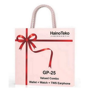 پک ساعت عقربه ای هاینوتکو GP25 + ایرپاد و کیف پول زنانه