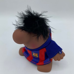 عروسک مستر دماغ (MR.DAMAGH) با لباس تیم بارسلونا