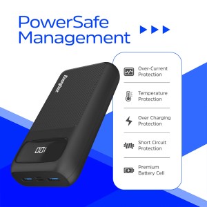 پاور بانک انرجایزر PowerSafe 20W PD مدل UE20063PQ ظرفیت 20000 میلی آمپر سه پورت به همراه کابل USB-C همرا با گارانتی
