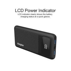 پاور بانک انرجایزر PowerSafe 20W PD مدل UE10063PQ ظرفیت 10000 میلی آمپر سه پورت به همراه کابل USB-C