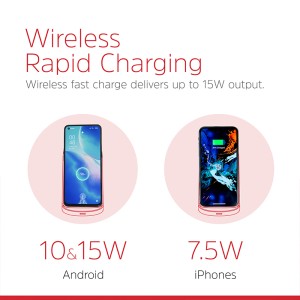 استند شارژر وایرلس انرجایزر مدل WCP108 توان 15 وات به همراه کابل USB-C همراه با گارانتی