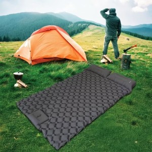 تشک بادی بالشت‌دار دو نفره گرین لاین | Green Lion Double Air Bed Inflatable Air Mattress