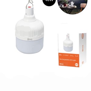 لامپ آویزدار شارژی 60W بیوا مدل LED-02 | مناسب مواقع بی برقی و کمپ و مسافرت