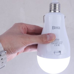 لامپ شارژی بیوا مدل LED-03 ظرفیت ۲۰ وات مهتابی