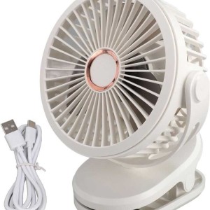 پنکه شارژی گیره‌ای PORTABLE SMALL FAN با چرخش 360 درجه