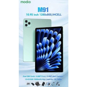 تبلت modio مدیو مدل M91 | حافظه 64 گیگابایت رم 4 گیگابایت صفحه نمایش 11 اینچ