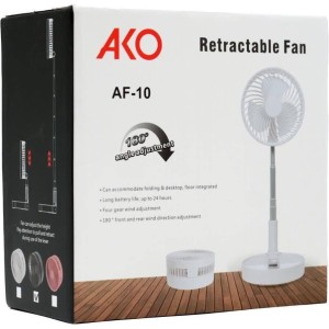 پنکه شارژی تاشو آکو مدل AF10 قابل استفاده روی میز و ایستاده