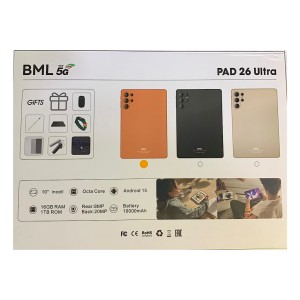 تبلت برند BML مدل PAD 26 Ultra  | صفحه نمایش 10 اینچ و رم 4 گیگ و حافظه داخلی 64 گیگ
