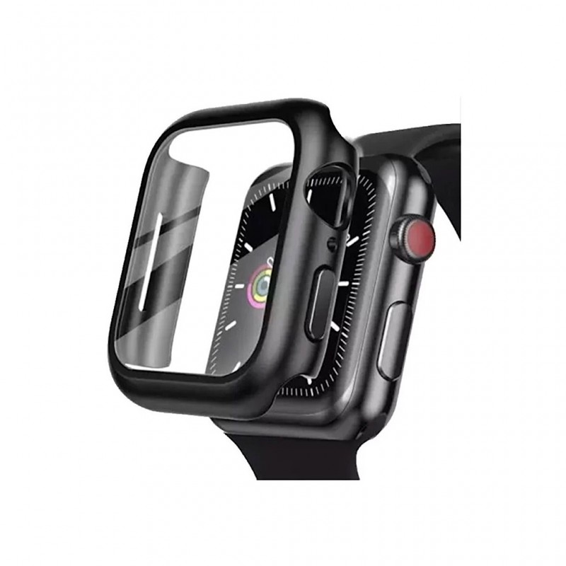 کیس و گلس لیتو مناسب برای اپل واچ سری ۱۰ مدل LITO Glass &amp; Case | سایز ۴۲ میلی‌متری - مشکی