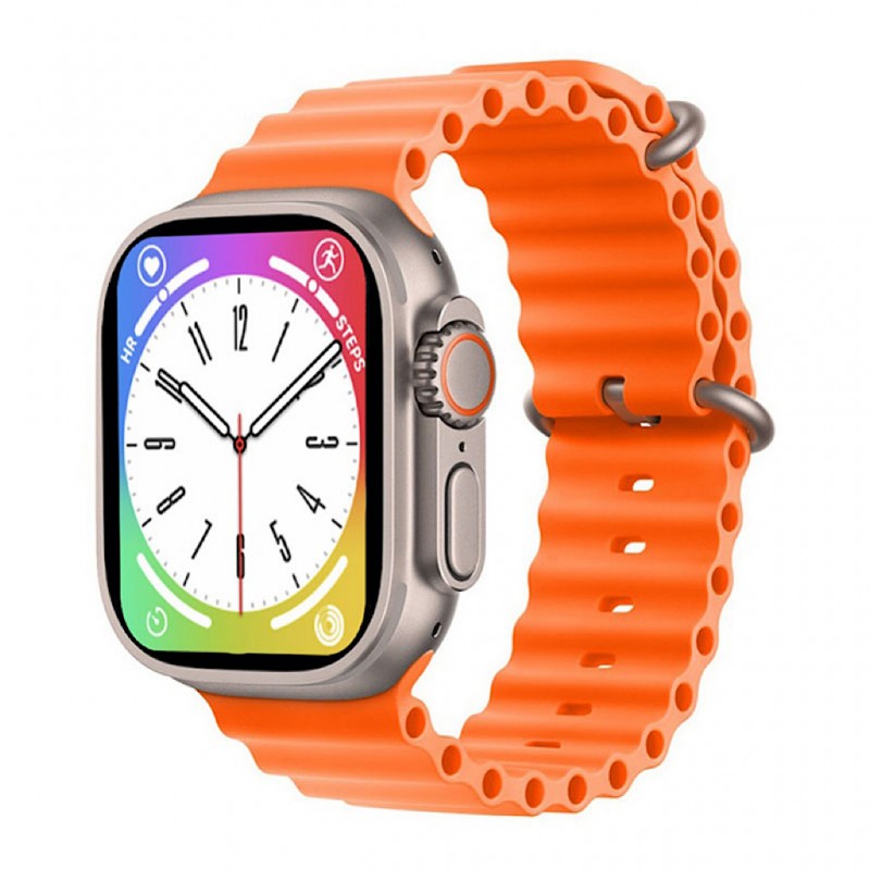 ساعت هوشمند مدل BW8 Ultra  با بند نارنجی