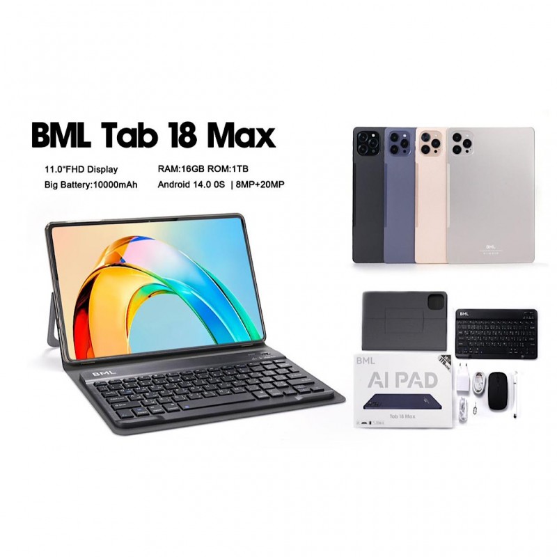 تبلت برند BML مدل TAB 18 Max (AI PAD)