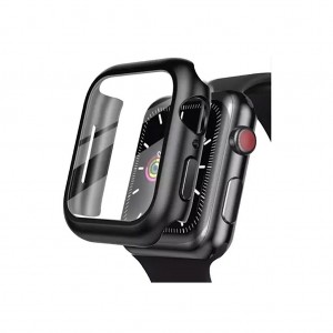 کیس و گلس لیتو مناسب برای اپل واچ سری ۱۰ مدل LITO Glass & Case | سایز ۴۲ میلی‌متری - مشکی