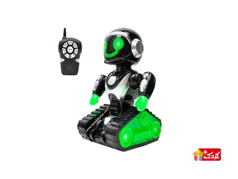 ربات اسباب بازی کنترلی حرکتی مشکی سبز مدل 2629