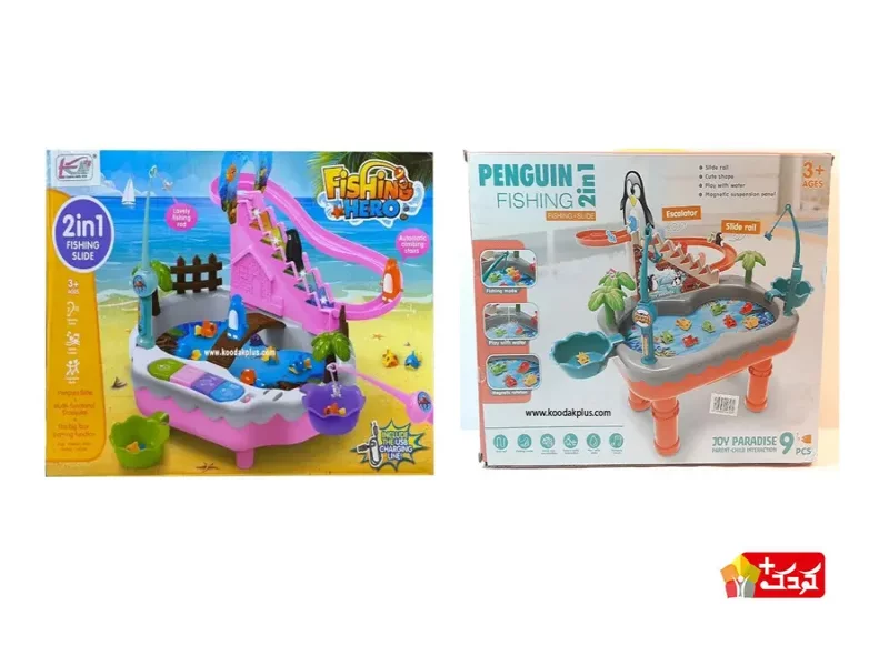 ست اسباب بازی موزیکال پله پنگوئن و ماهی گیری