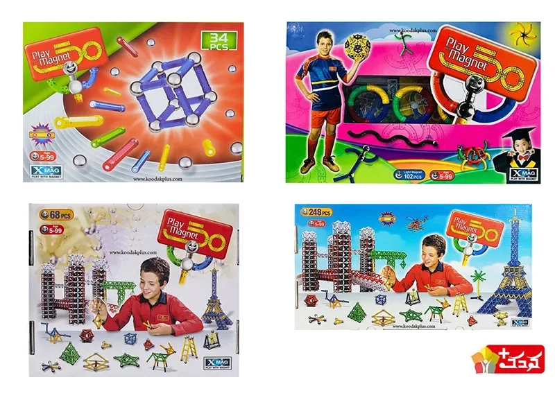 اسباب بازی ساختنی مگنتی برند بازی با مغناطیس