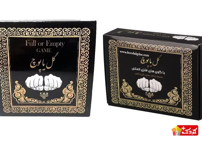 بازی فکری گل یا پوچ زنگ دار همراه با گوی های فلزی