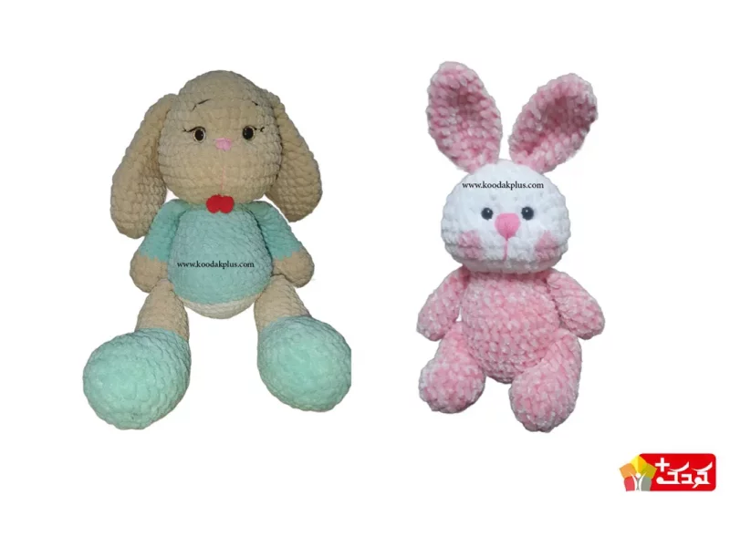 عروسک بافتنی طرح خرگوش
