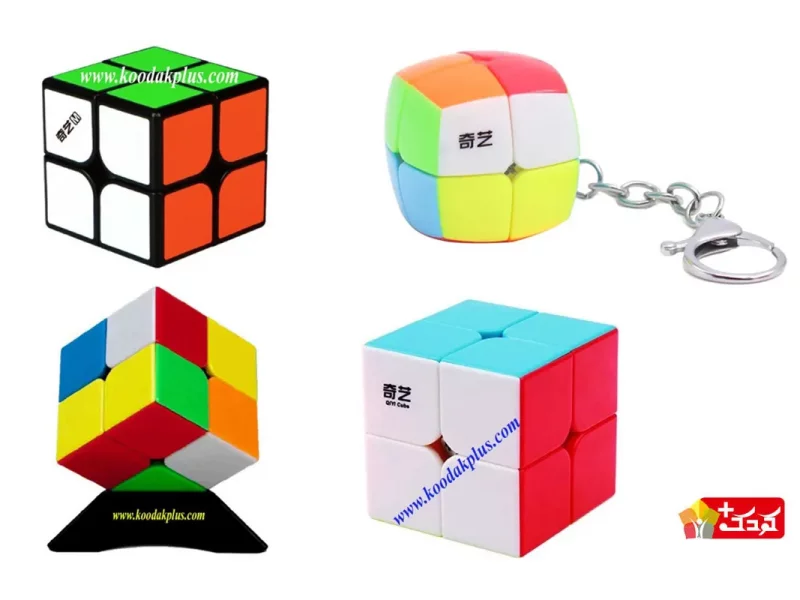 روبیک 2×2 استیکر لس و برچسبی