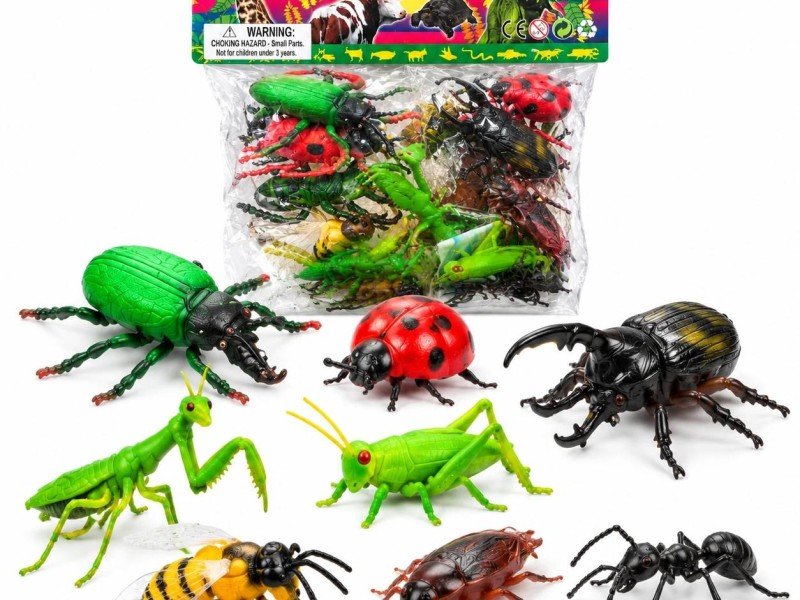 پک 6 عددی فیگور حشرات مدل natural world