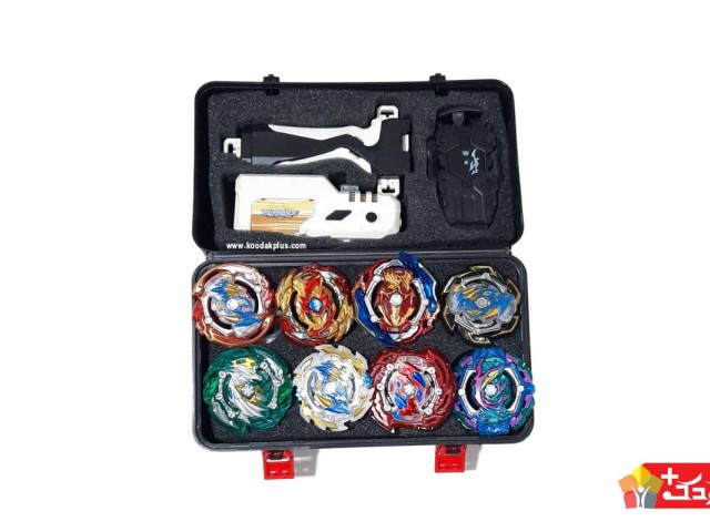 چمدان لوکس ۸ عددی فرفره های انفجاری اسباب بازی سری گاما